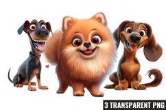 Whimsical Funny Dog Sublimation Clipart Product Image 1