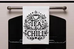 Tea And Chill Svg, Tea Lover Svg, Tea Time Svg, Tea Cup Svg. Product Image 7