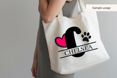 Pet Paws Split Monogram svg Bundle - 26 Letters Product Image 6