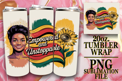 Happy Vibes 20oz tumbler wrap, Juneteenth Product Image 1