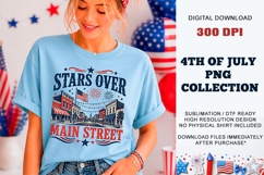 Stars Over Main Street PNG | 4th July Sublimation Product Image 8