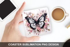 4Th Of July Butterfly - Coaster Sublimation Design Product Image 1