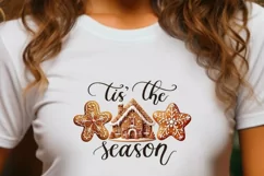 Gingerbread House, Tis the Season PNG Design Product Image 3