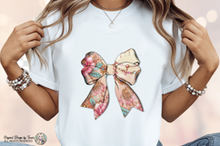 Floral Luxury Bow PNG Elegant Chic Ribbon Fashion Design PNG Product Image 8