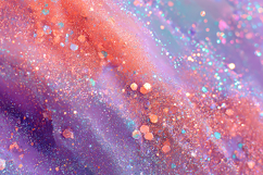 Pink, purple, and blue hues and glittery sparkles Product Image 1