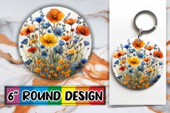Graceful Petal Car Coaster Design Product Image 1
