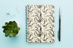 16 Ivory Floral Damask Seamless Digital Paper For Download Product Image 6