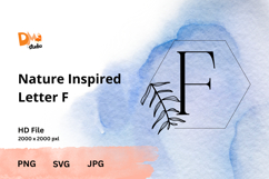 Nature Inspired Letter - Monogram Botanical Alphabet Product Image 1