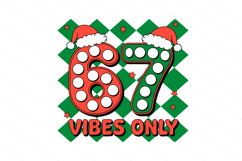 Funny Christmas Six Seven 67 Png t-shirt trendy design Png Product Image 1