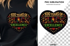 100 Years of Black Excellence PNG | African Heritage Design Product Image 3