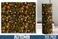Autumn Tumbler Wrap, Tumbler Wrap PNG Product Image 1
