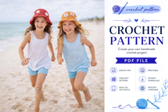 Flower Bucket Hat Crochet Pattern PDF Product Image 3