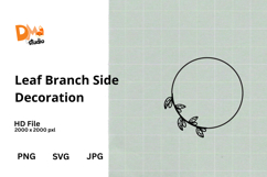 Leaf Branch Side Decoration Product Image 1