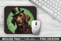 St. Patrick&#039;s Day DOG Sublimation Mouse Pad Design Product Image 1