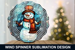 Snowman Stained Glass Wind Spinner - Snowman Wind Spinner Product Image 7