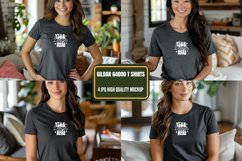 Gildan 64000 Model Mockup, Gildan White TShirt Mockup Product Image 1