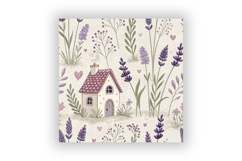 Lavender Cottage Floral Seamless Digital Paper Bundle Product Image 6