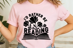I’d Rather Be Reading Svg, Book Lover Svg, Book Club Svg. Product Image 7