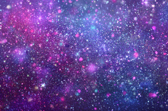 Galaxy background with stars &amp; stardust in shades of purple Product Image 1