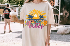 Summer Vibes PNG sublimation |Beach &amp; Summer PNG T-Shirt Product Image 7