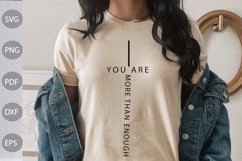 You Are More Than Enough With Cross SVG Design Product Image 1