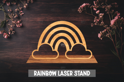 8 Rainbow Laser Cut File for Home Decor, Laser cut stand Product Image 7