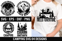 Camping Quotes SVG Design - Fires Friends Drinks Camping Cre Product Image 1