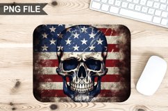 4th Of July Skull Sublimation Mouse Pad PNG Bundle Product Image 7