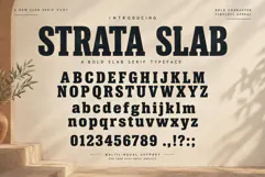 STRATA SLAB - Bold Slab Serif Typeface Product Image 6