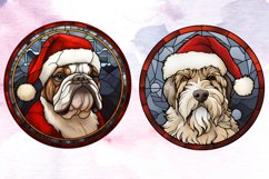 Stained Glass Christmas Dog Ornaments Bundle, Stained Glass Product Image 7