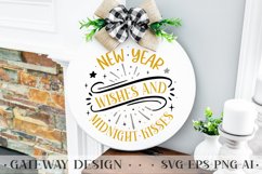 Happy New Year Round Sign Bundle , New Year Svg Bundle Product Image 20