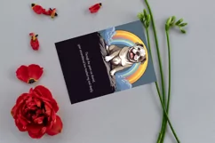 Bulldog sympathy card, DIGITAL DOWNLOAD, Dog Sympathy card Product Image 9