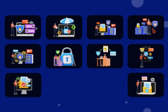 Data Security System 3D Illustration Pack Product Image 6