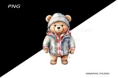 Grumpy Teddy Bear Clipart, Teddy Bear Clipat Product Image 1