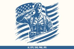 Patriotic Soldier Vector SVG Bundle Product Image 7