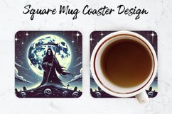 Halloween Mug coaster | Coaster | Sublimation Design Product Image 1