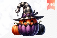 Halloween Pumpkin Sublimation - Clipart PNG Bundle Product Image 7