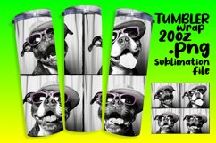 Comical Dog Portraits Tumbler Wrap for Sublimation Product Image 1