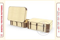 Box Organizer v22 - laser cut file - Glowforge ready SVG Product Image 6