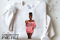 Motivational Melanin woman Sublimation PNG, Graphic Illustra Product Image 5