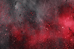 Red and black splatters and a textured surface Product Image 1
