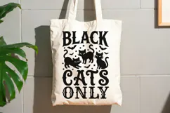 Black Cats Only Svg, Halloween Cat Svg, Spooky Cat Svg. Product Image 7