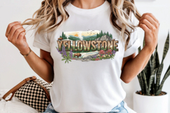 Yellowstone PNG, Vintage National Park Bison Sublimation Product Image 6