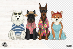 Summer Beach Dogs Png - Summer Clipart Product Image 1