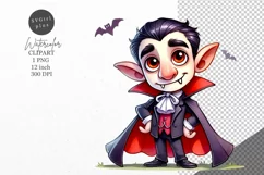 Halloween clipart, Dracula clipart, Autumn clipart Product Image 1