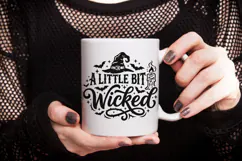 A Little Bit Wicked Svg, Halloween Witch Svg, Witch Hat Svg. Product Image 7
