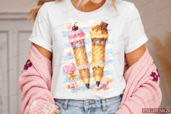 Sweet Ice Cream Pencil PNG Design | Cute Dessert School Subl Product Image 6