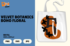 Velvet Botanics Boho Floral Monogram Product Image 1