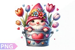 Spring Gnome Clipart - Gnome sublimation PNG Design Product Image 1