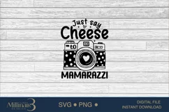 Just Say Cheese To Mamarazzi, Baby Shower SVG Product Image 6